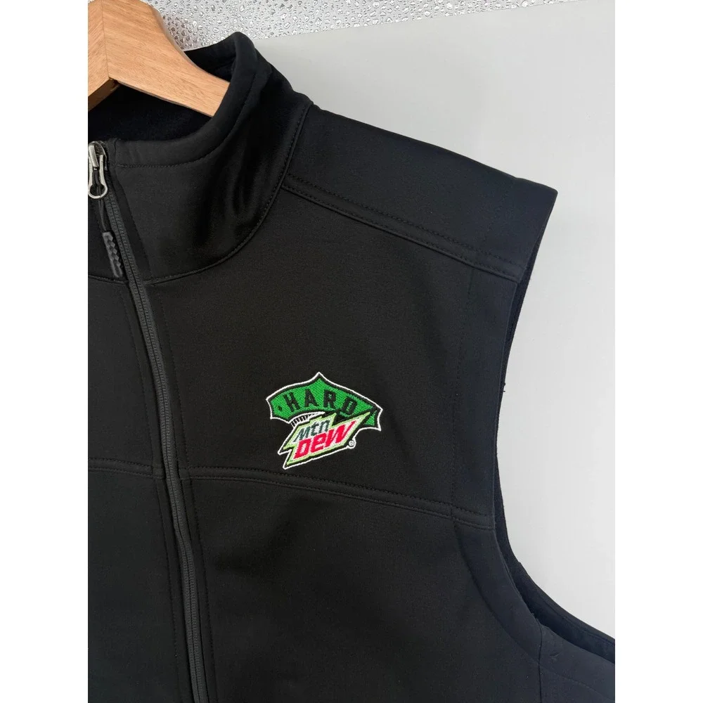 The‎ North Face Ridgewall Soft Shell Vest Mountain Dew Black Mens Medium NWT